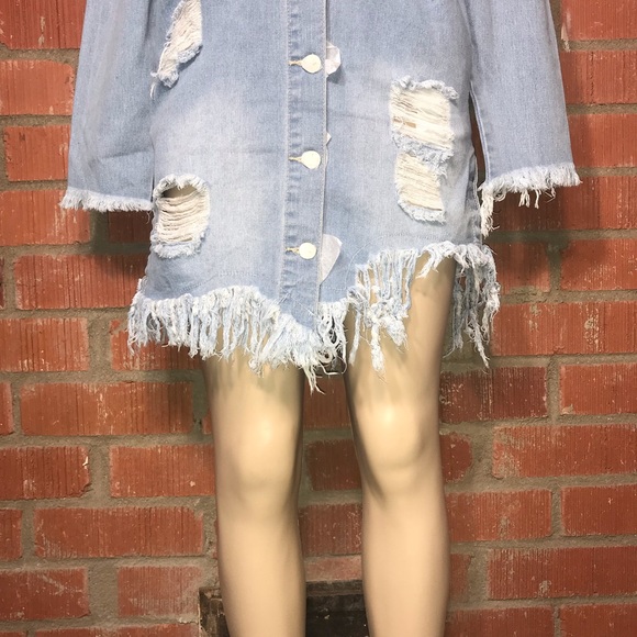☃️So Me Demin Distressed Jacket - Picture 2 of 6